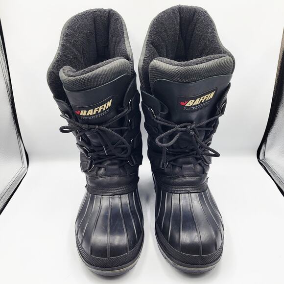 Baffin Sno-Mach Series High-Performance Black Leather Boots Men's 9 Women's 11 - Picture 4 of 12